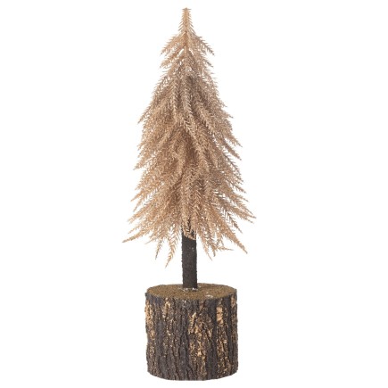 Árbol de Navidad artificial de plástico cobre 12*12*35 cm