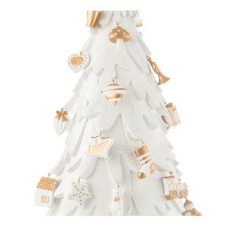 Albero di Natale in resina multicolore 33.5*21*63 cm