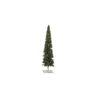 Árbol de Navidad de plástico verde de 11x11x40 cm