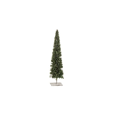 Árbol de Navidad de plástico verde de 11x11x40 cm