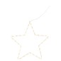 Estrella luminosa de metal blanco de 40x1x40 cm
