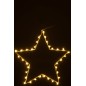 Estrella luminosa de metal blanco de 40x1x40 cm