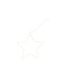 Étoile lumineuse en métal blanc 30x1x30 cm