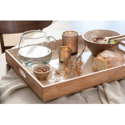 Caraffa in vetro trasparente H18cm