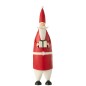 Papá Noel de metal multicolor de 20x18x61 cm