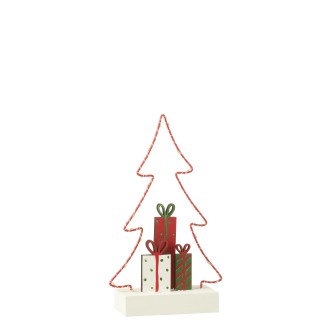 Sapin de Noël en bois multicouleur 15*6*25 cm