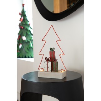 Albero di Natale in legno multicolore 15*6*25 cm