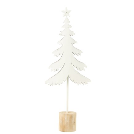 Albero di Natale in metallo bianco 19*7.5*52 cm