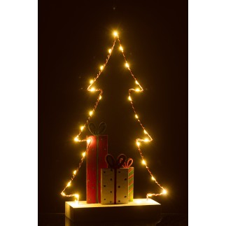 Albero di Natale in legno multicolore 20*7*34 cm