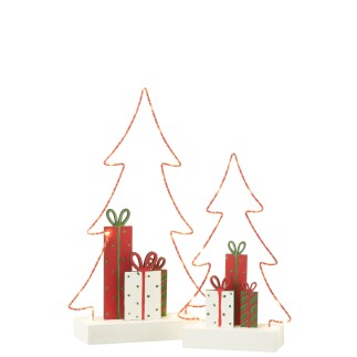 Sapin de Noël en bois multicouleur 20*7*34 cm