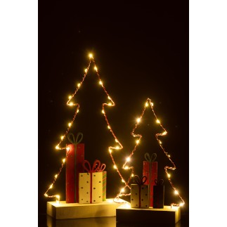 Árbol de Navidad de madera multicolor 20*7*34 cm