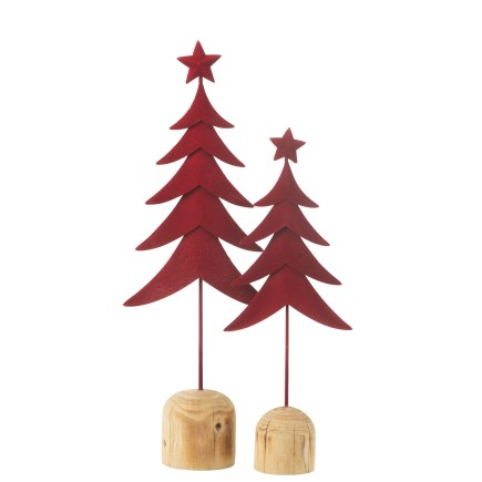 Árbol de Navidad de metal rojo 17.5*8*49 cm