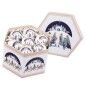 Bolas de Navidad Multicolor Polyfoam Reyes Magos 7,5 x 7,5 x 7,5 cm (14 Unidades)