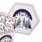Bolas de Navidad Multicolor Polyfoam Reyes Magos 7,5 x 7,5 x 7,5 cm (14 Unidades)