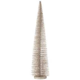 Sapin de Noël artificiel en plastique gris 10*10*39 cm