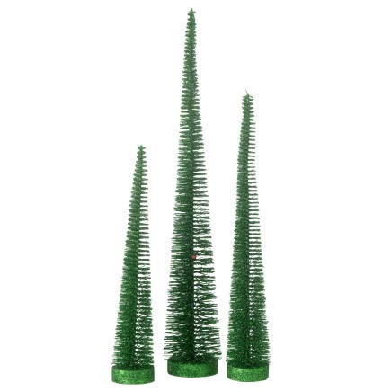 Árbol de Navidad artificial de plástico verde 10*10*41 cm