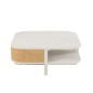 Table basse avec rangements gamme milo en bois blanc 85x85x36 cm Table basse avec rangements gamme milo en bois blanc 85x85x36 cm