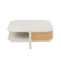 Table basse avec rangements gamme milo en bois blanc 85x85x36 cm Table basse avec rangements gamme milo en bois blanc 85x85x36 cm