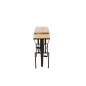 Console vélo en bois et métal noir 185x36x85.5 cm Console vélo en bois et métal noir 185x36x85.5 cm