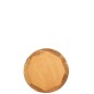 MIRROIR ROND MORCEAUX BOIS TECK NATUREL 60 cm