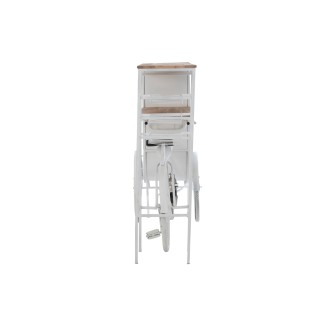 Barra en forma de bicicleta de metal blanco 173x64x119 cm