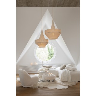 Pouf carré blanc 105x105x49cm