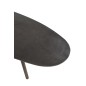 Table de salon goutte en aluminium noir 119x71.5x36 cm Table de salon goutte en aluminium noir 119x71.5x36 cm