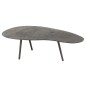 Table de salon goutte en aluminium noir 119x71.5x36 cm Table de salon goutte en aluminium noir 119x71.5x36 cm
