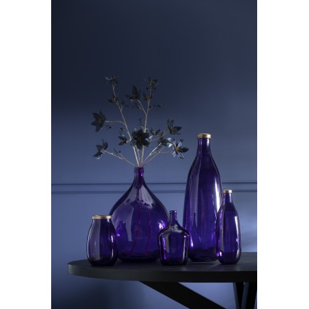 Vaso in vetro viola 25x25x75 cm