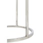 Set de 2 tables gigognes en pierre gris et or 35.5x35.5x61 cm Set de 2 tables gigognes en pierre gris et or 35.5x35.5x61 cm