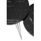 S/3 TABLES MDF/METAL NOIR