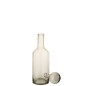 Botella decorativa de vidrio gris 15.5x15.5x55.5 cm Botella decorativa de vidrio gris 15.5x15.5x55.5 cm