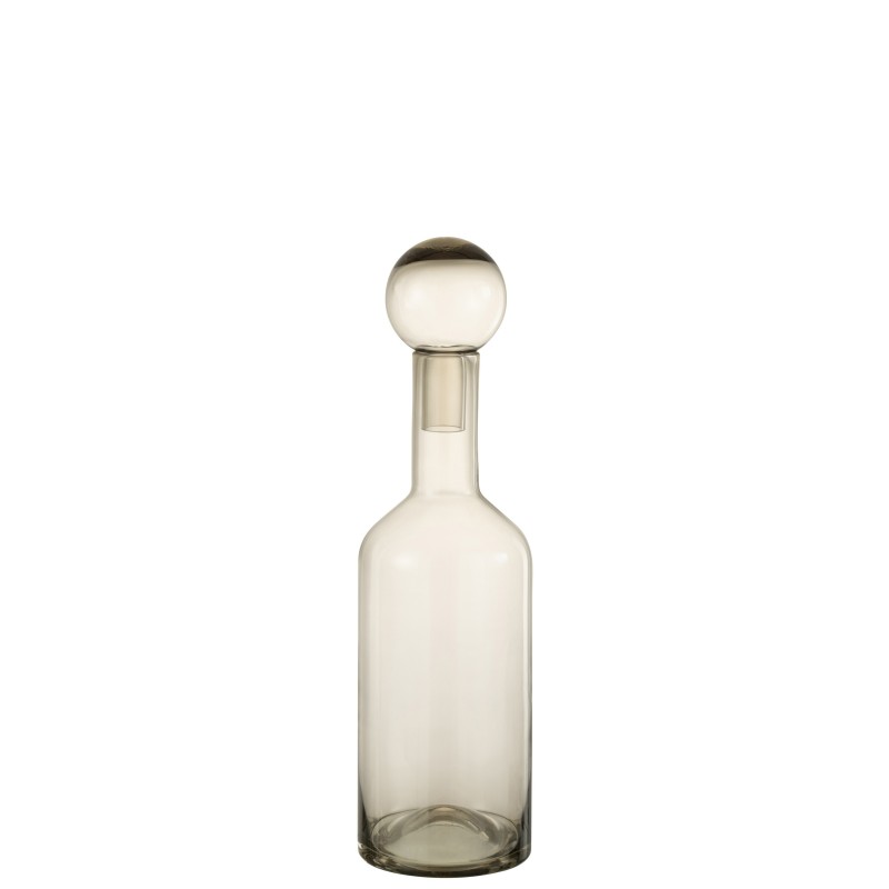 Bouteille décorative en verre gris 15.5x15.5x55.5 cm Bouteille décorative en verre gris 15.5x15.5x55.5 cm