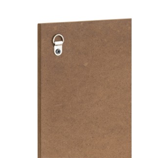 Set de 4 pancartes écrites en bois beige 30x1.2x26.5 cm
