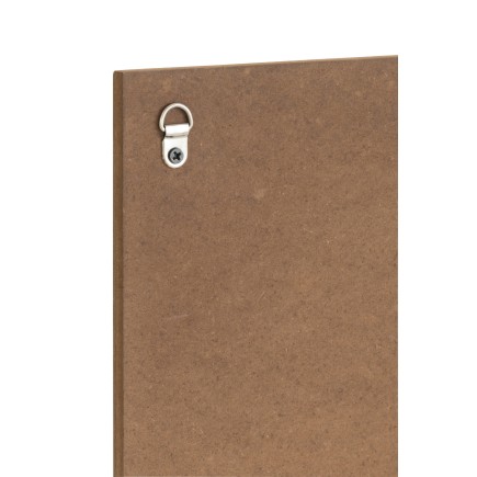 Set de 4 pancartes écrites en bois beige 30x1.2x26.5 cm