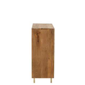 Armario de madera de mango marrón 89x49x104 cm