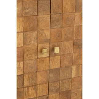 Armario de madera de mango marrón 89x49x104 cm