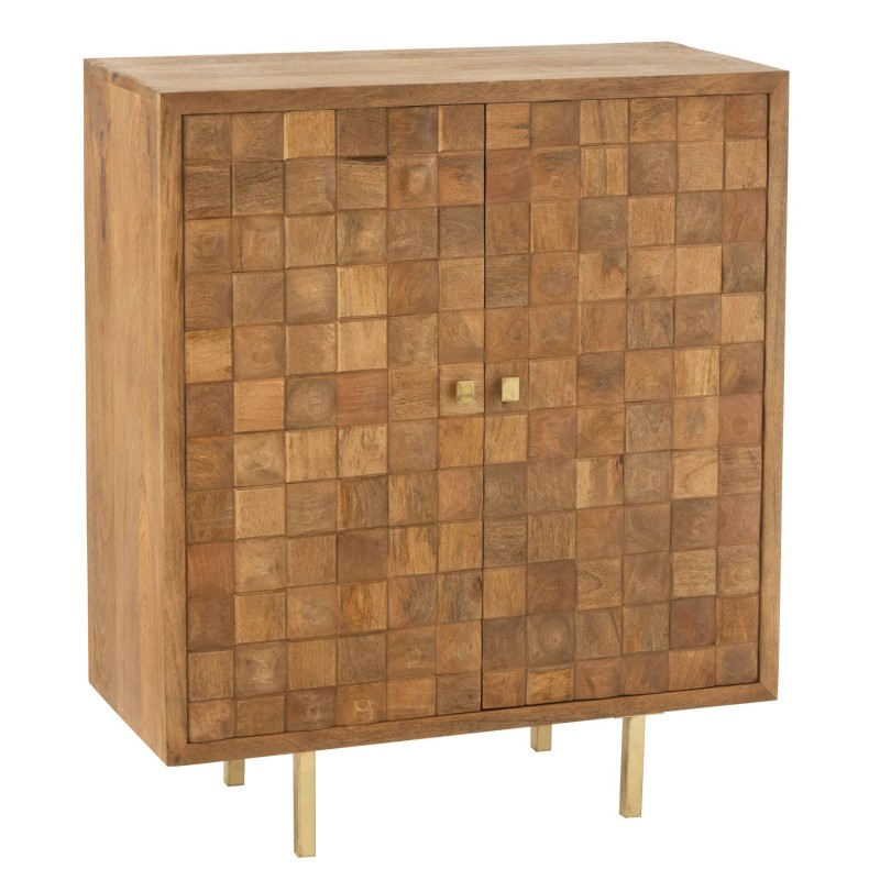 Armario de madera de mango marrón 89x49x104 cm Armario de madera de mango marrón 89x49x104 cm