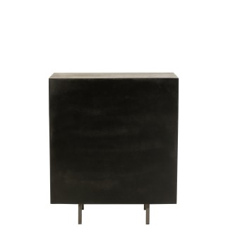 Armoire en bois de manguier marron foncé 89x49x104 cm
