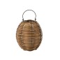Lanterne tissée à led en plastique naturel 30x30x34 cm Lanterne tissée à led en plastique naturel 30x30x34 cm