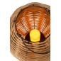 Lanterne tissée à led en plastique naturel 30x30x34 cm Lanterne tissée à led en plastique naturel 30x30x34 cm