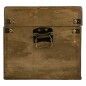Baúl Alexandra House Living Marrón PVC Madera Metal Tela 22 x 20 x 38 cm Estilo vintage