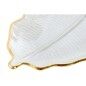 Centro de Mesa Home ESPRIT Transparente Dorado Tropical Hoja de planta 31 x 17 x 2 cm