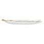 Centro de Mesa Home ESPRIT Transparente Dorado Tropical Hoja de planta 31 x 17 x 2 cm