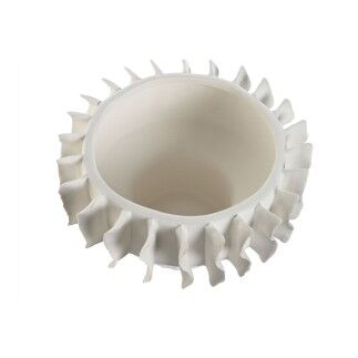 Centre de Table Home ESPRIT Blanc Ondes Moderne 22 x 22 x 14 cm