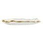 Centre de Table Home ESPRIT Transparent Doré Tropical Feuille d'une plante 23 x 13 x 2 cm