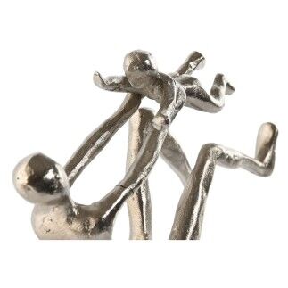Figura Decorativa Home ESPRIT Plateado 25 x 8 x 14 cm (2 Unidades)
