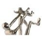 Figura Decorativa Home ESPRIT Plateado 25 x 8 x 14 cm (2 Unidades)