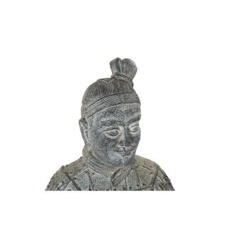 Figura Decorativa Home ESPRIT Gris claro Oriental Guerrero 39 x 35 x 78 cm 33 x 34 x 76 cm