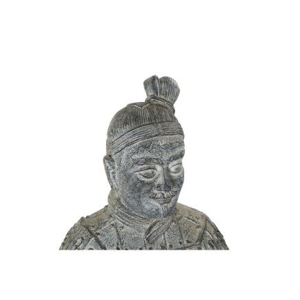 Figura Decorativa Home ESPRIT Gris claro Oriental Guerrero 39 x 35 x 78 cm 33 x 34 x 76 cm